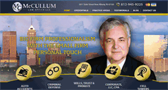Desktop Screenshot of mccullumlaw.com