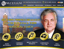 Tablet Screenshot of mccullumlaw.com